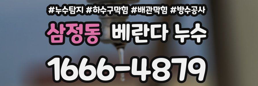 삼정동 베란다 누수
