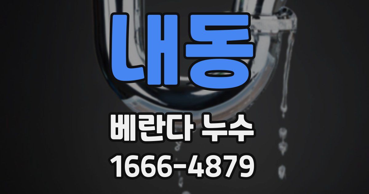 내동 베란다 누수