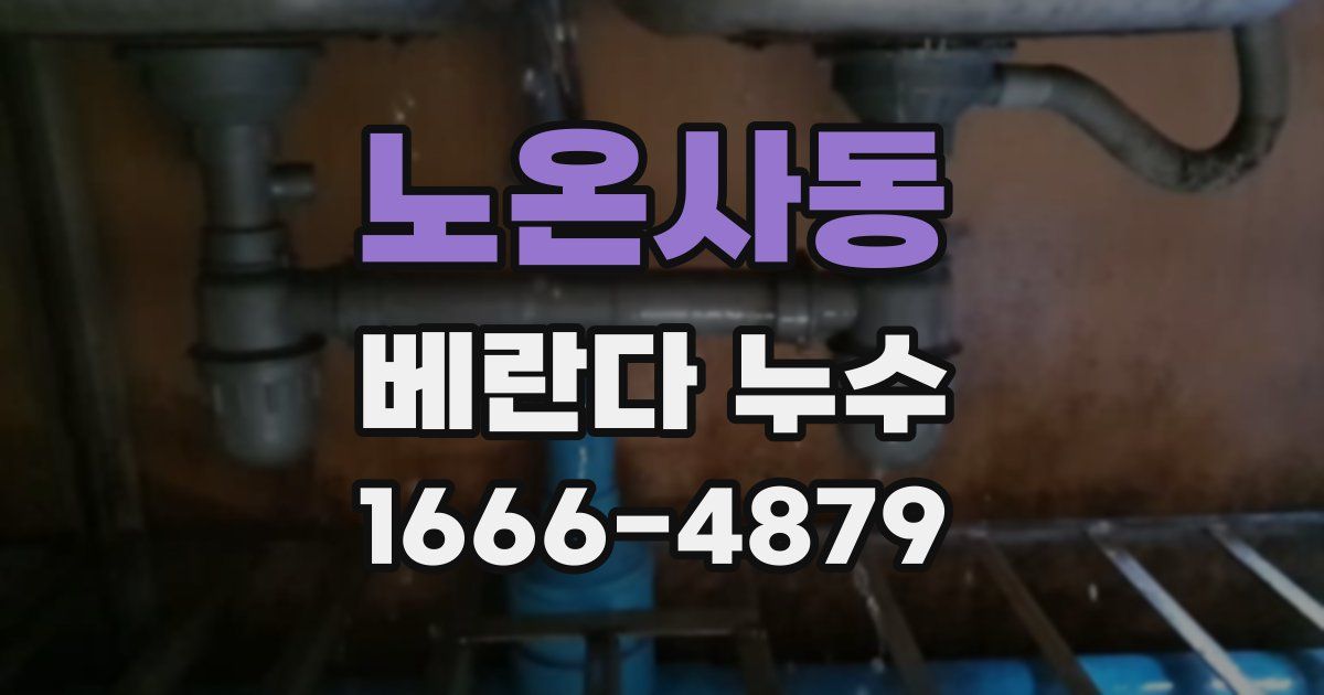 노온사동 베란다 누수