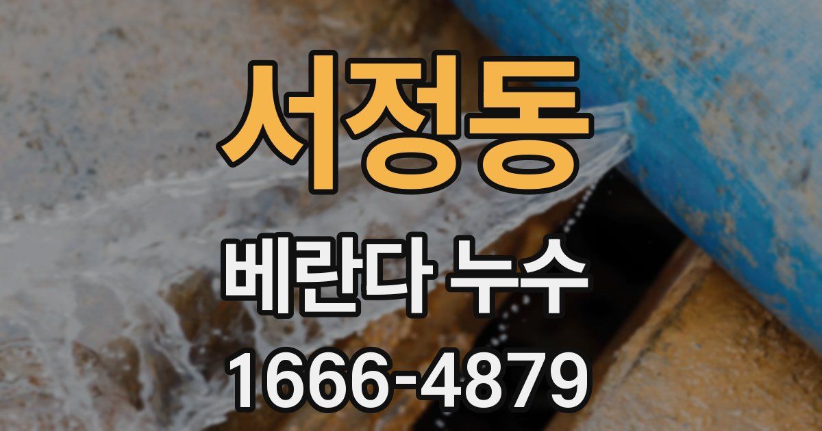 서정동 베란다 누수