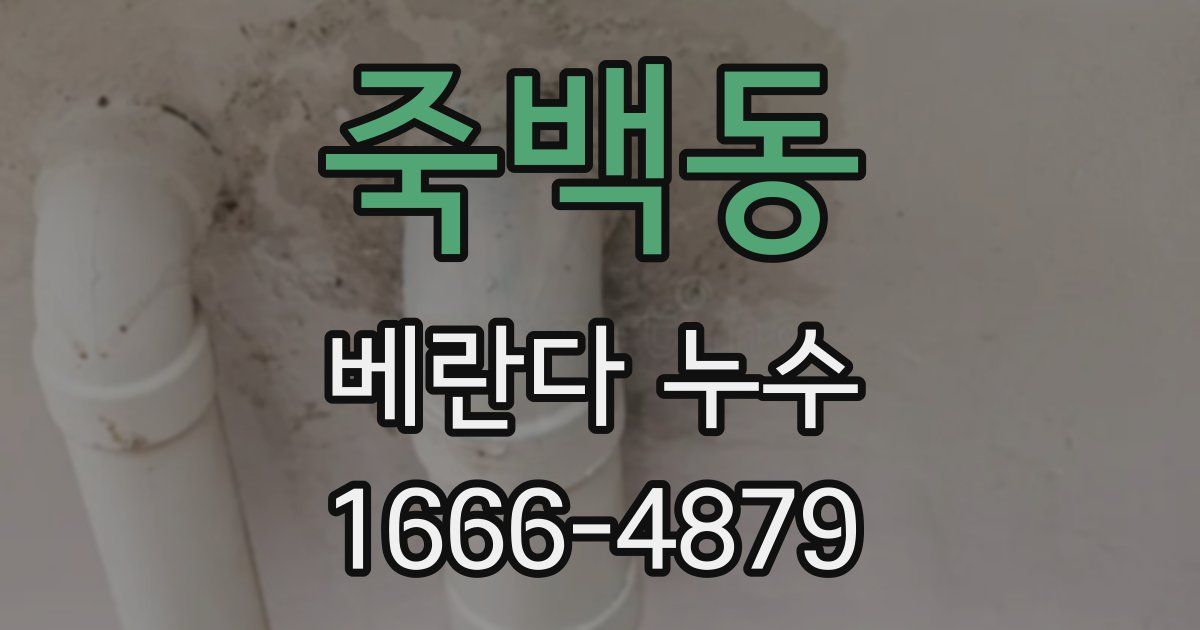 죽백동 베란다 누수