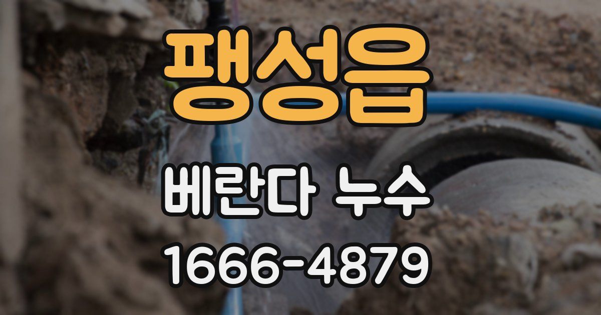 팽성읍 베란다 누수
