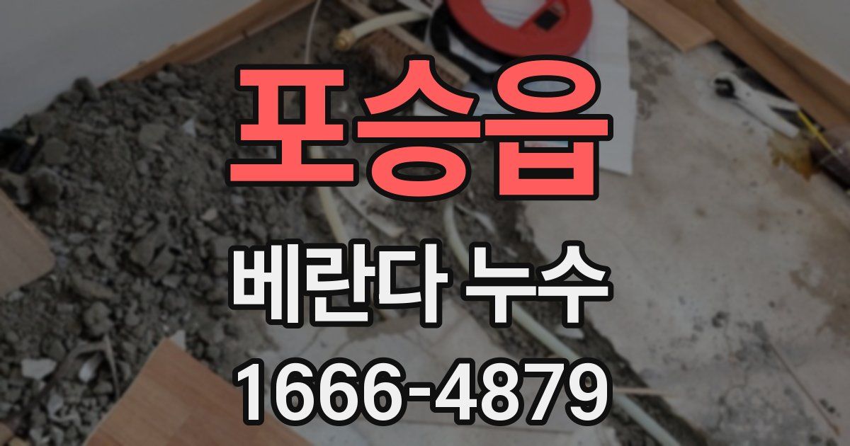 포승읍 베란다 누수