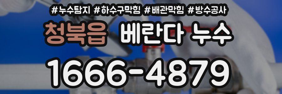 청북읍 베란다 누수