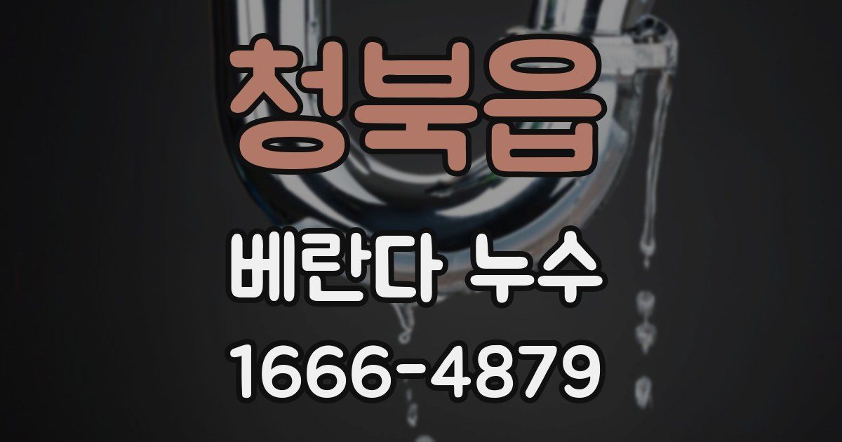 청북읍 베란다 누수