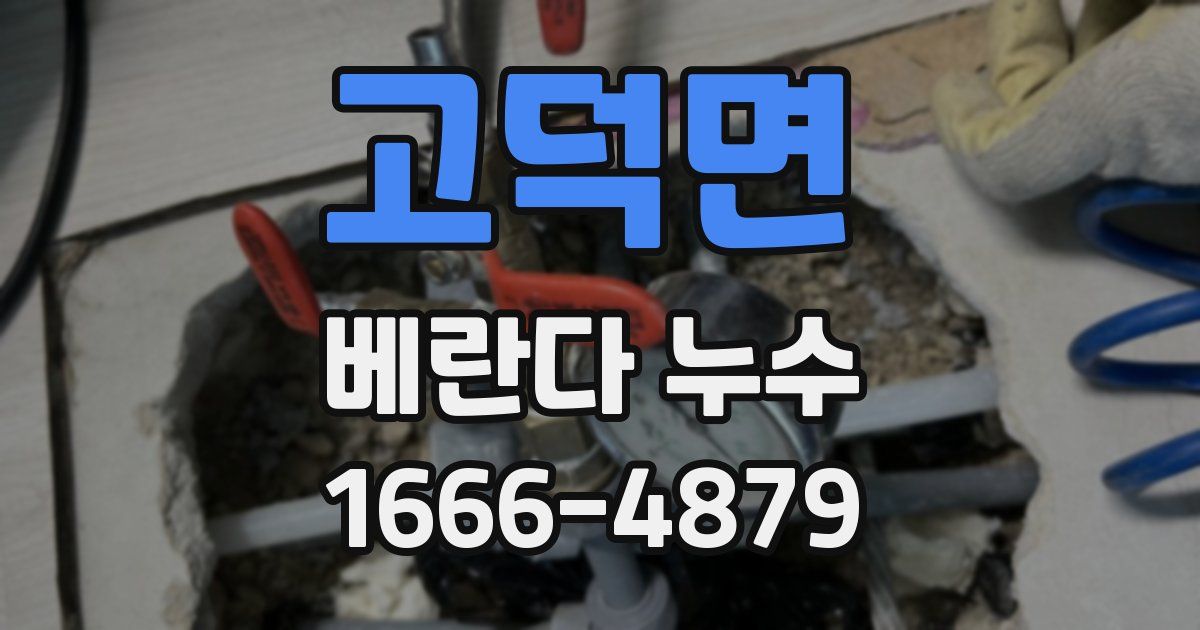 고덕면 베란다 누수