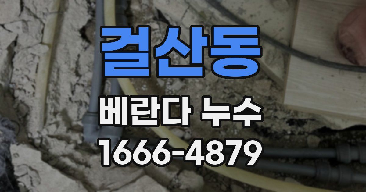 걸산동 베란다 누수