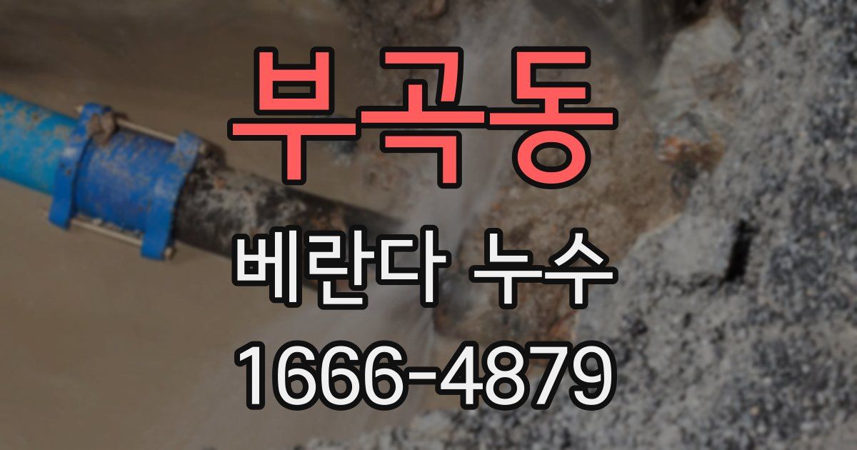 부곡동 베란다 누수