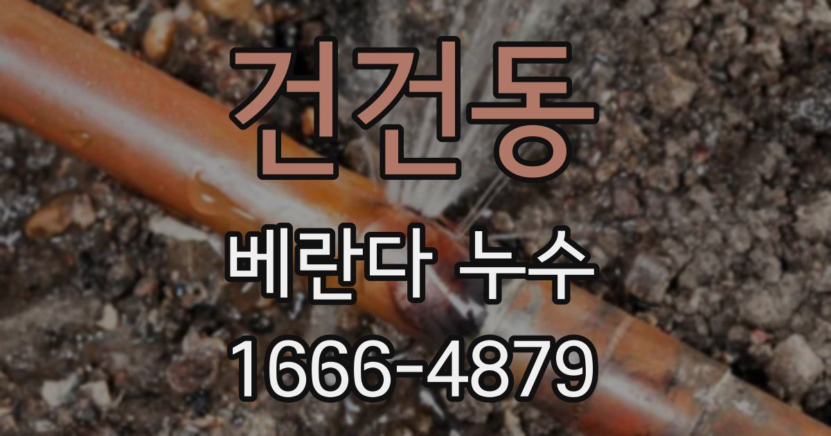건건동 베란다 누수