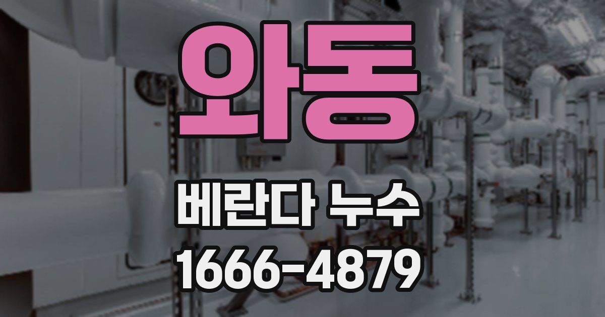 와동 베란다 누수