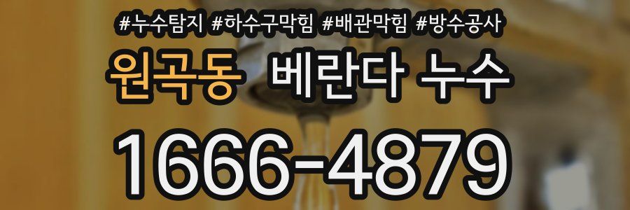 원곡동 베란다 누수