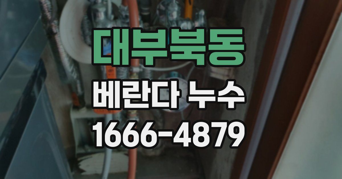 대부북동 베란다 누수