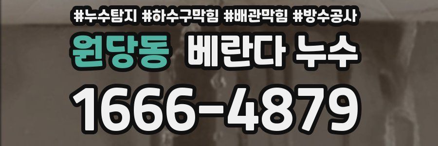 원당동 베란다 누수