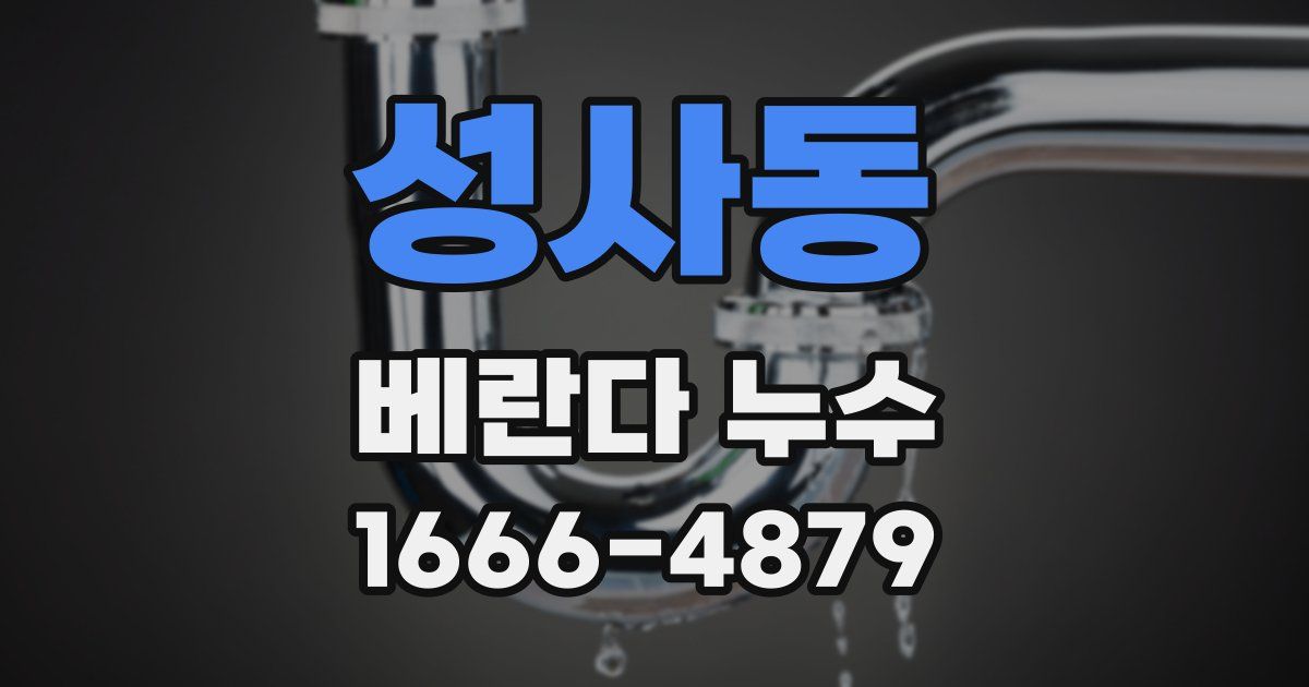 성사동 베란다 누수