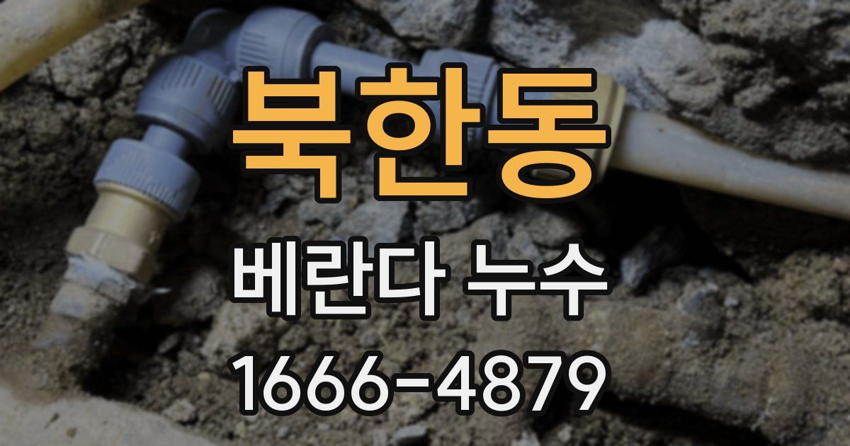 북한동 베란다 누수