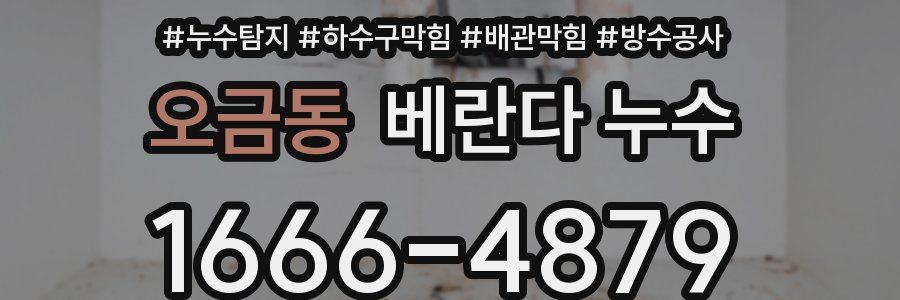 오금동 베란다 누수