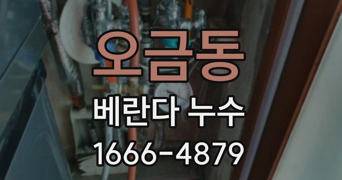 오금동 베란다 누수