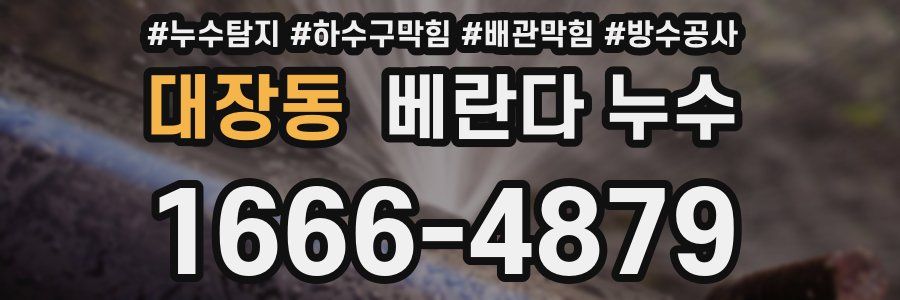 대장동 베란다 누수