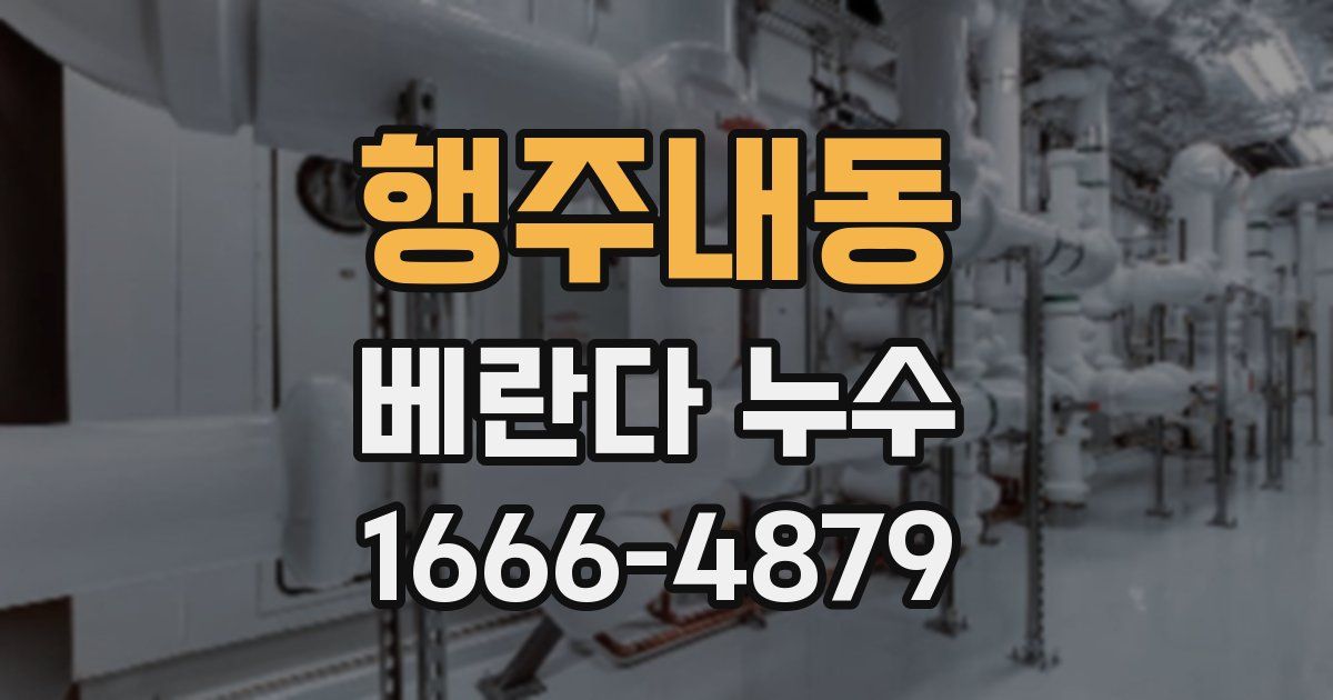 행주내동 베란다 누수