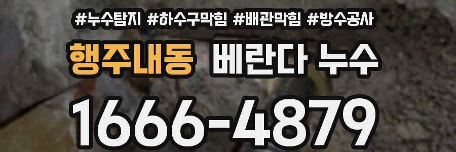 행주내동 베란다 누수