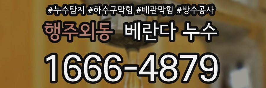 행주외동 베란다 누수