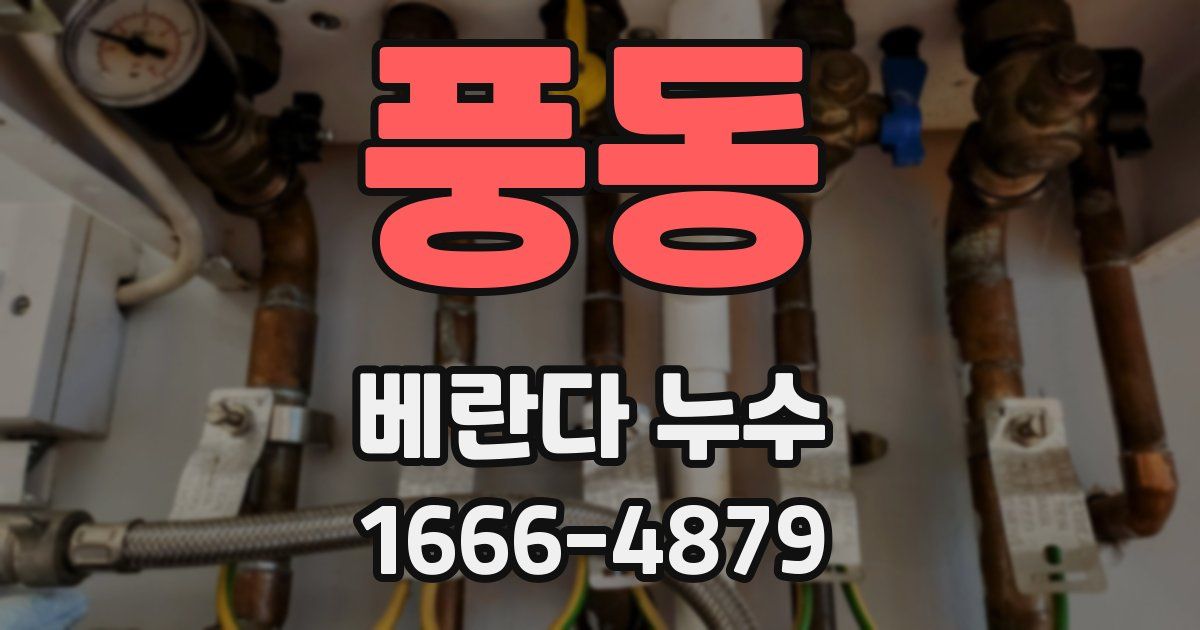 풍동 베란다 누수
