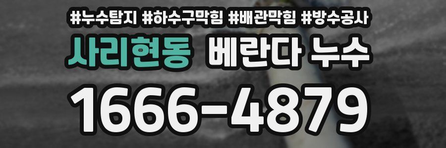 사리현동 베란다 누수