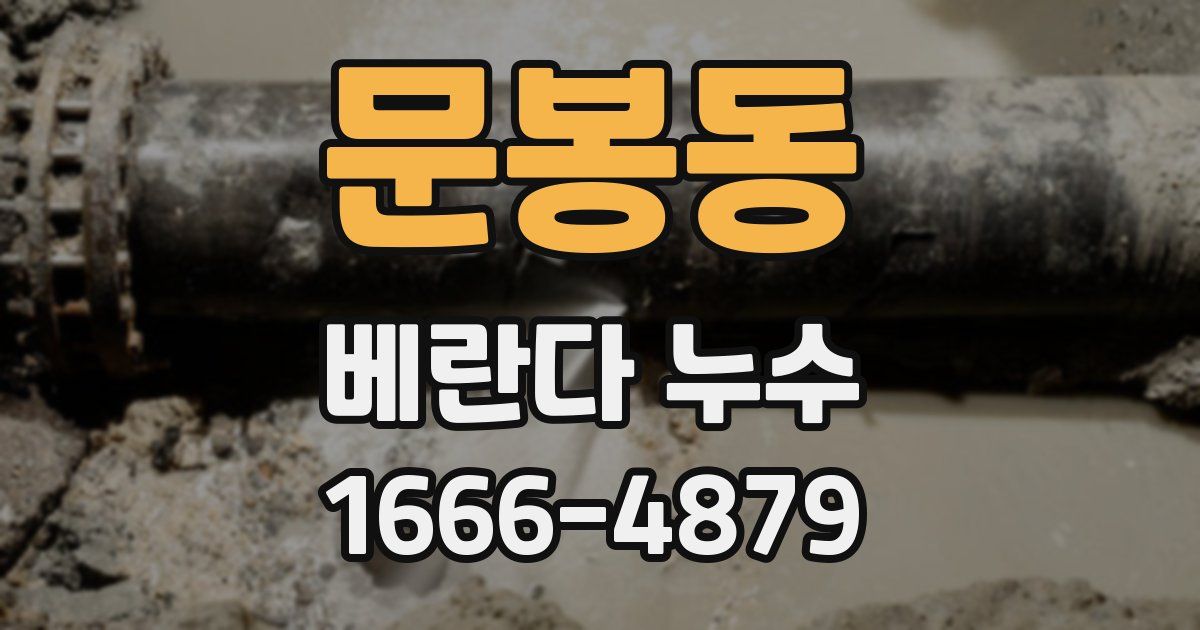 문봉동 베란다 누수