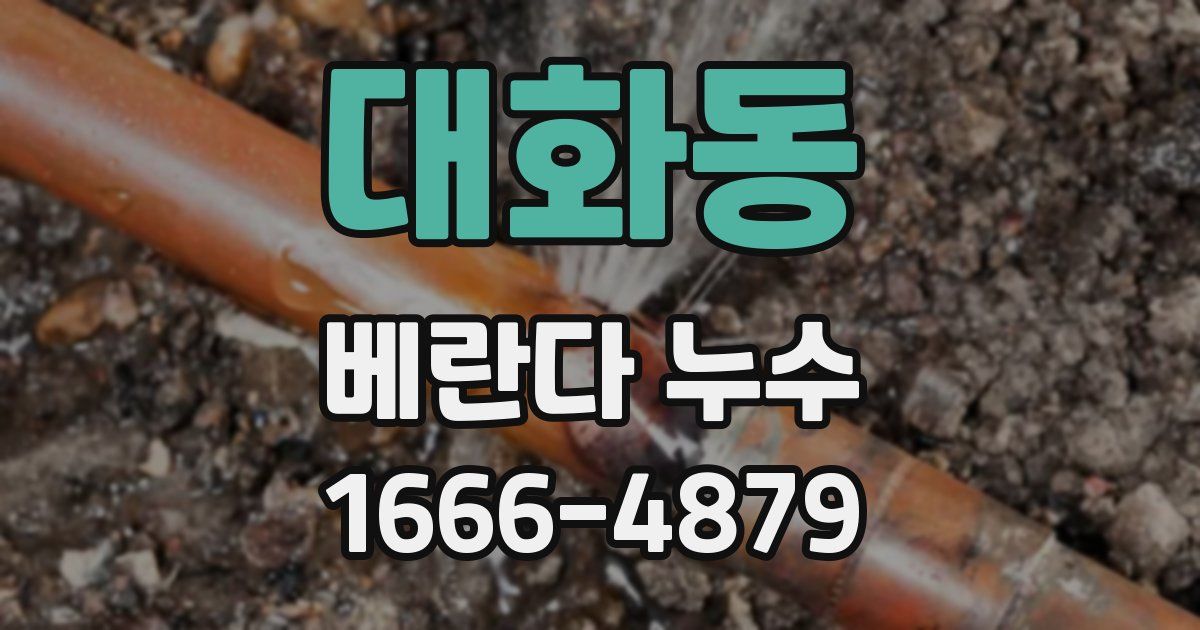 대화동 베란다 누수