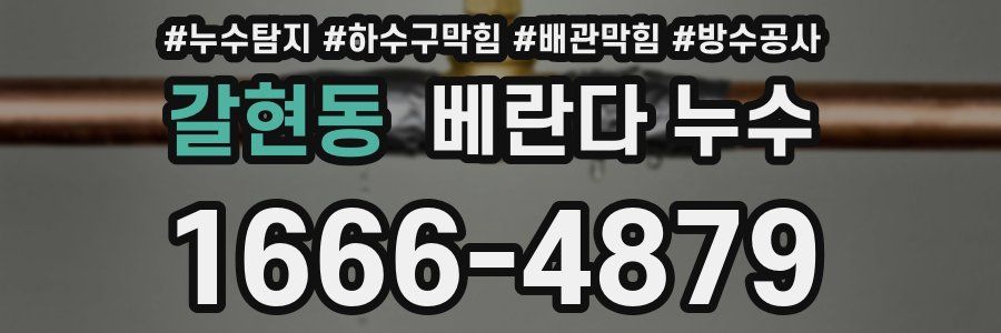 갈현동 베란다 누수