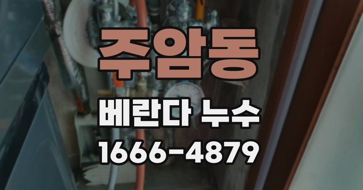 주암동 베란다 누수