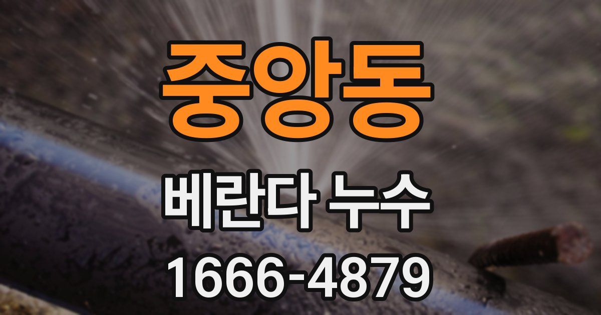 중앙동 베란다 누수