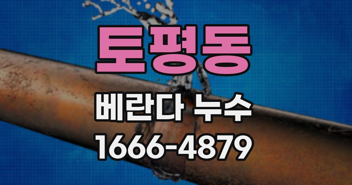 토평동 베란다 누수
