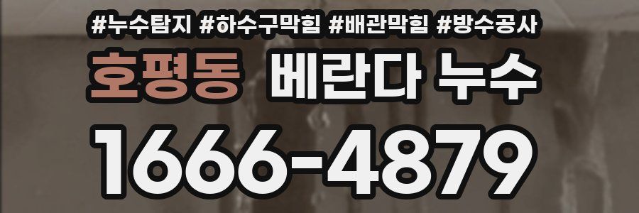 호평동 베란다 누수