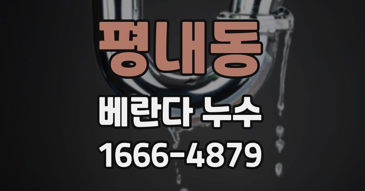 평내동 베란다 누수