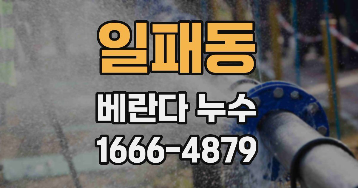 일패동 베란다 누수