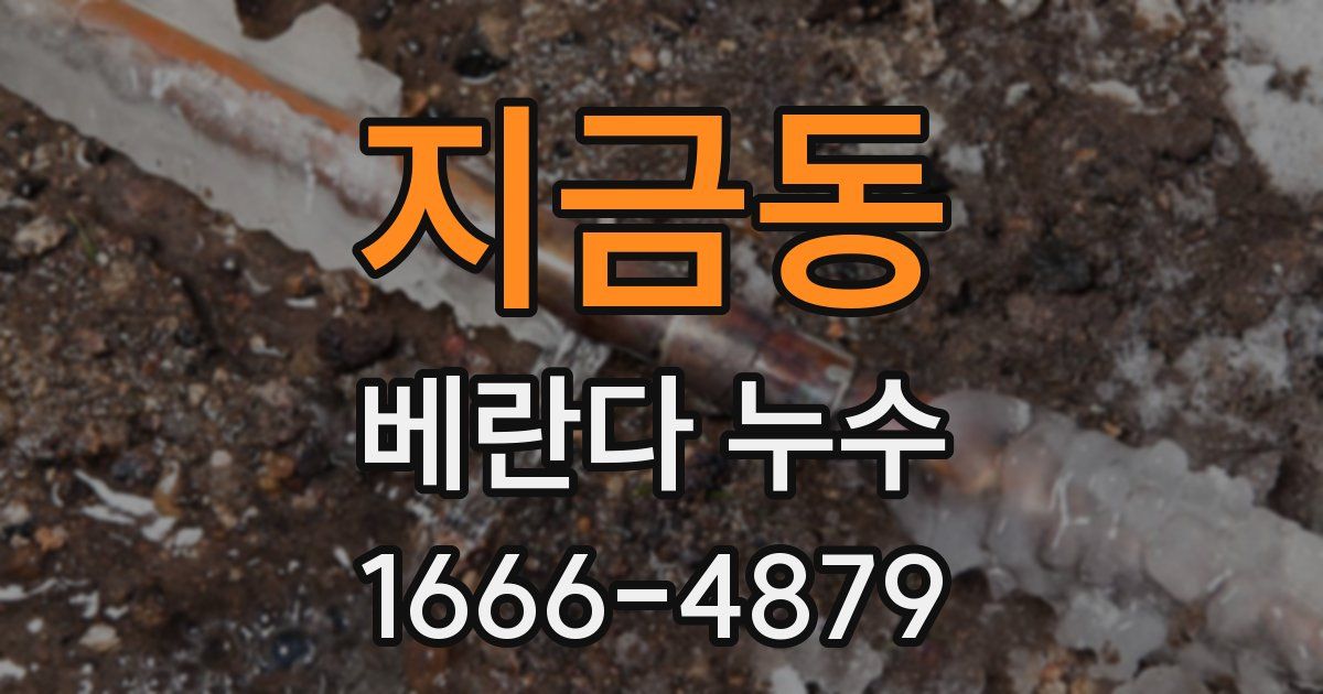 지금동 베란다 누수