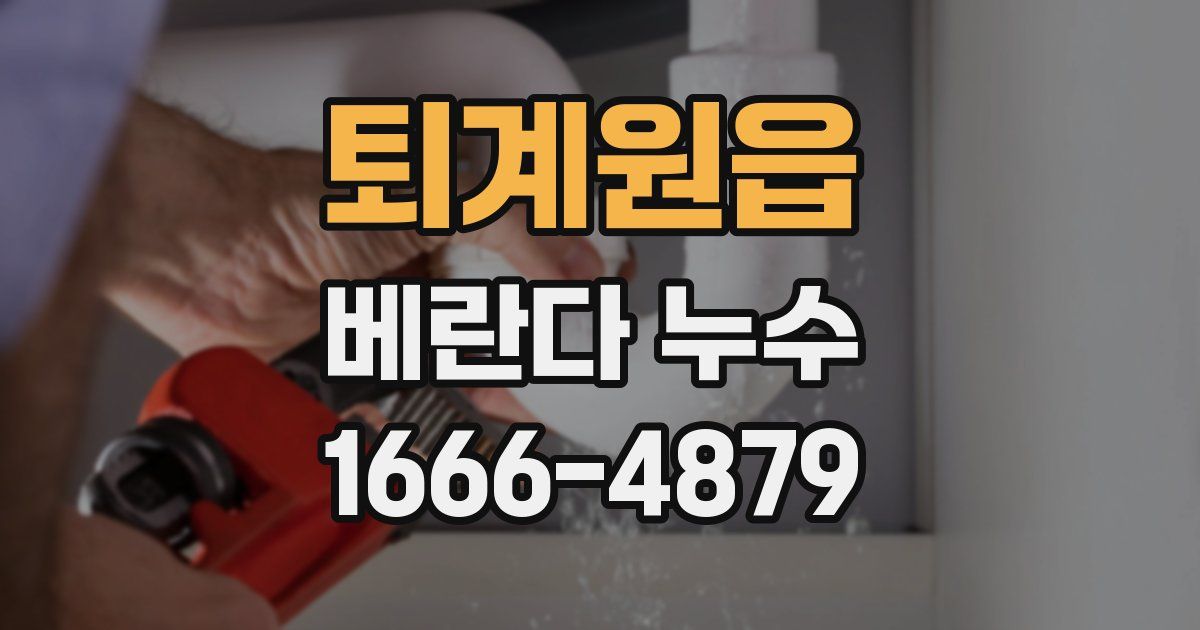 퇴계원읍 베란다 누수