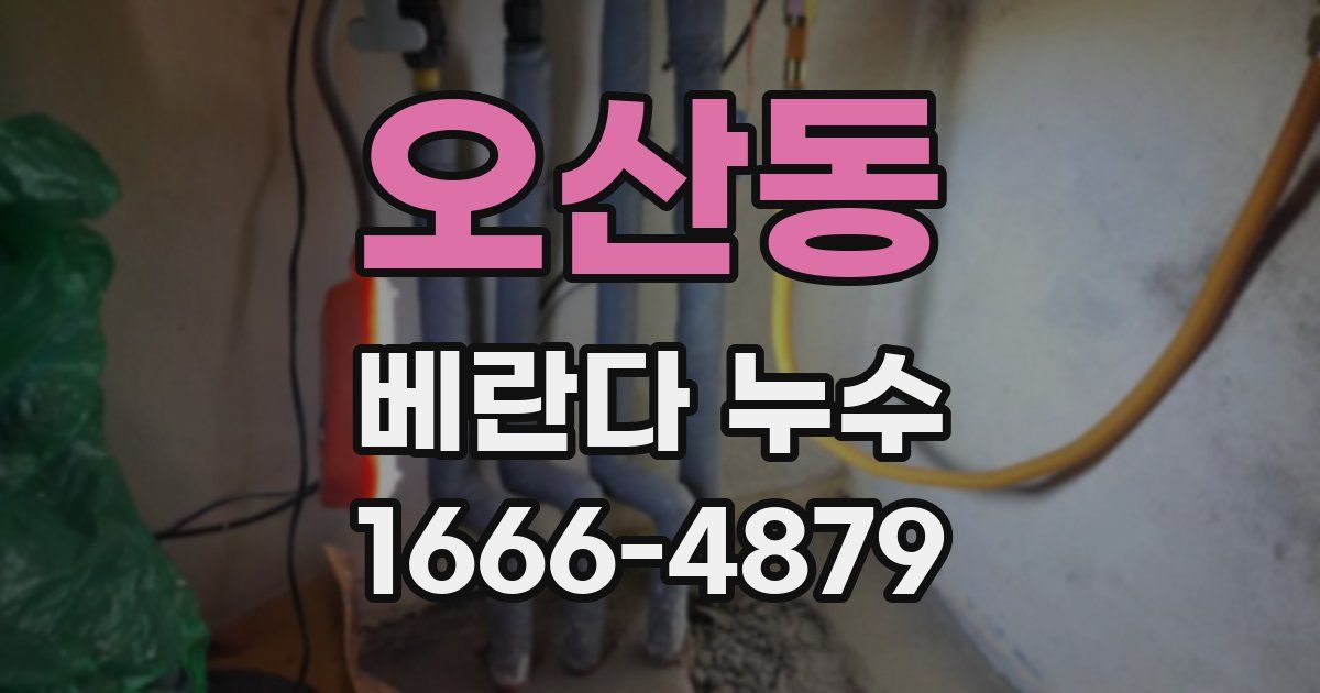 오산동 베란다 누수
