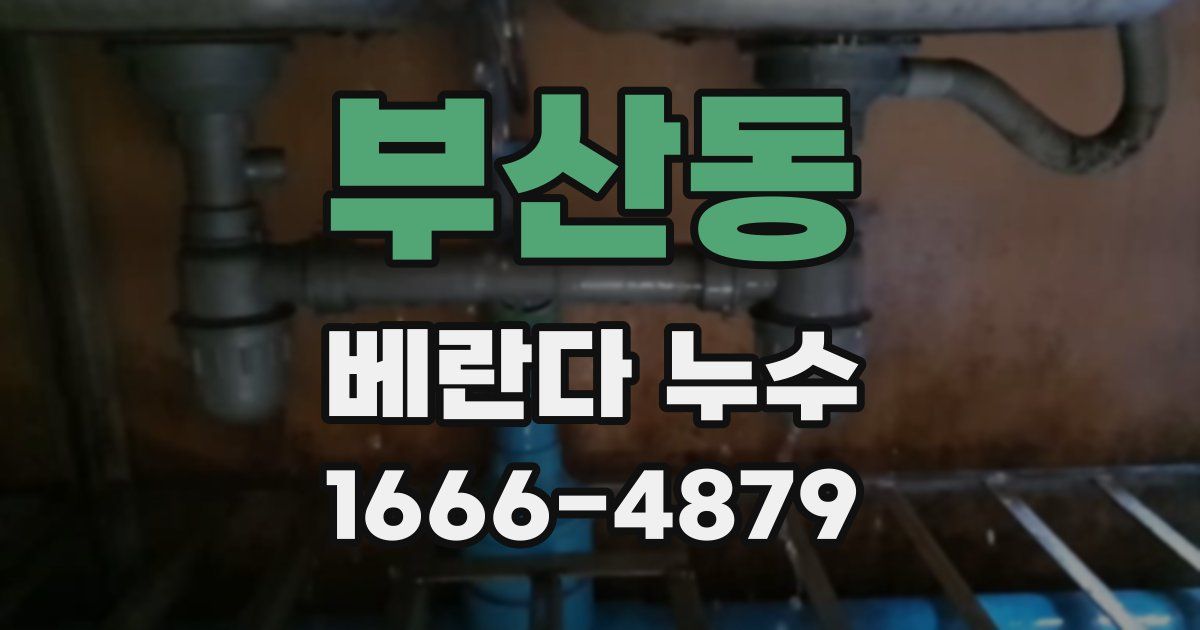 부산동 베란다 누수