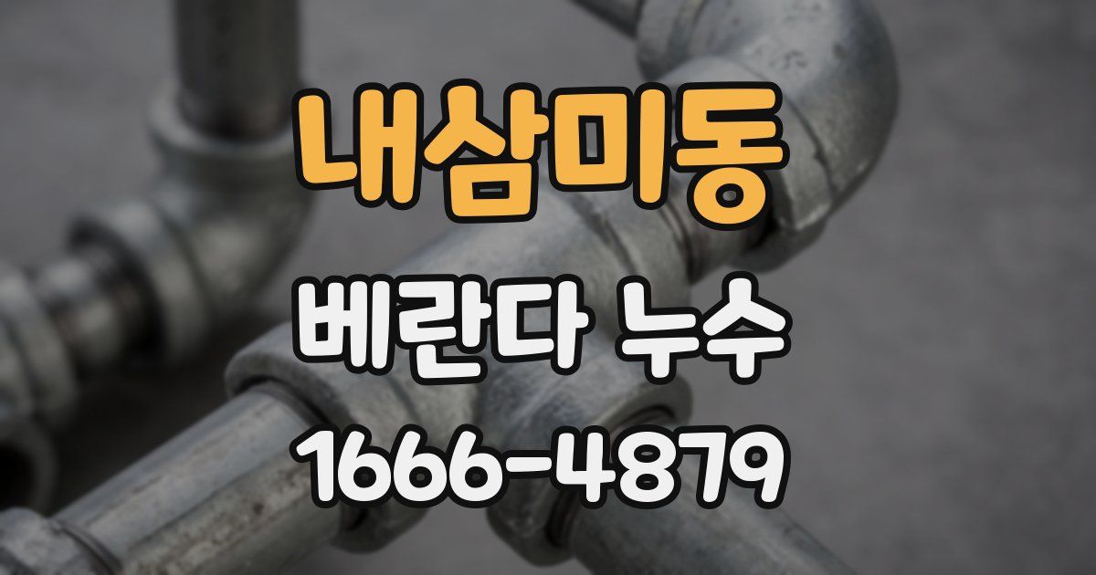 내삼미동 베란다 누수