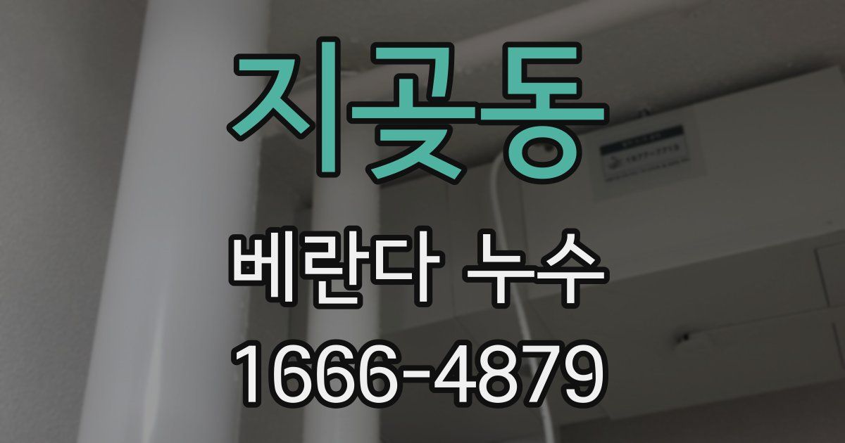 지곶동 베란다 누수