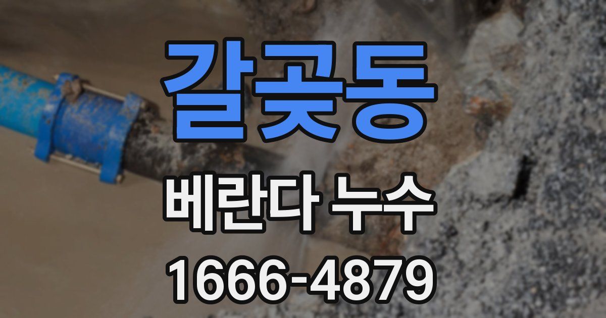 갈곶동 베란다 누수