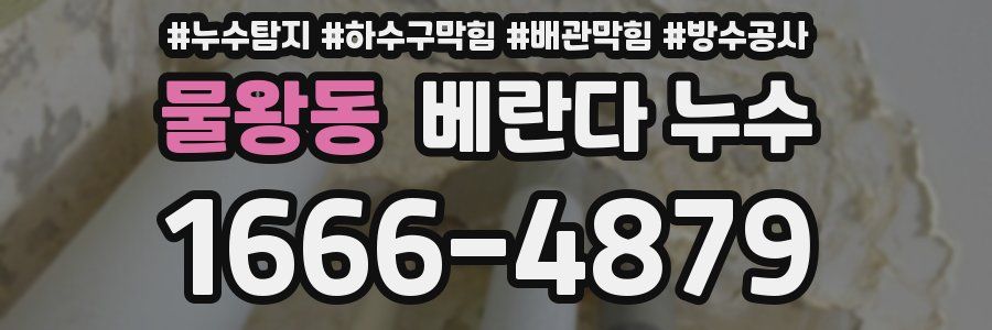 물왕동 베란다 누수