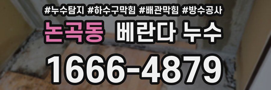 논곡동 베란다 누수