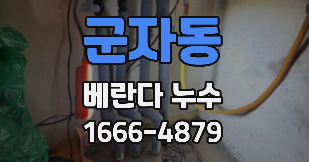 군자동 베란다 누수