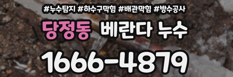 당정동 베란다 누수