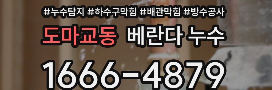 도마교동 베란다 누수