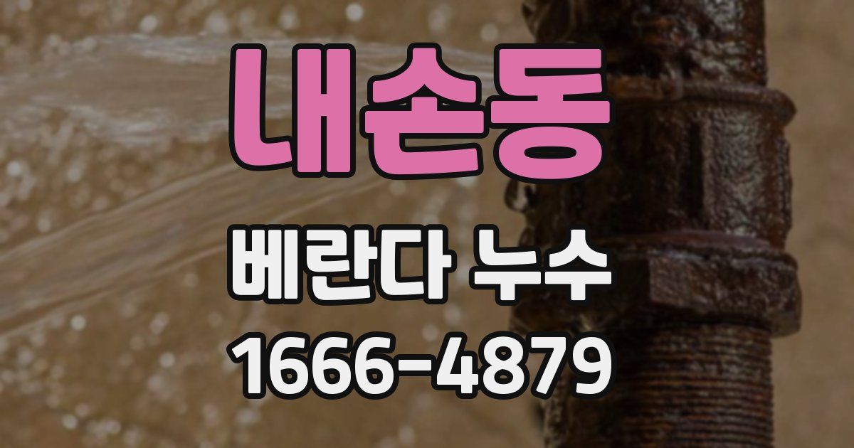 내손동 베란다 누수