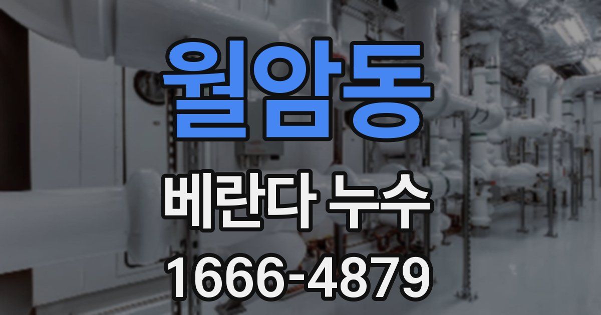 월암동 베란다 누수